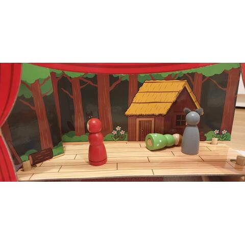 BIGJIGS Toys Teatru magnetic - Primul spectacol