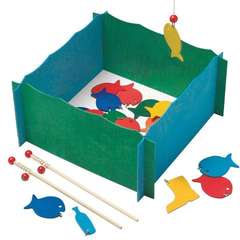 Set pescuit din lemn